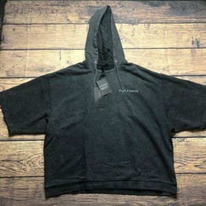 Heart & Dagger Large Oversized Faded Black Hoodie